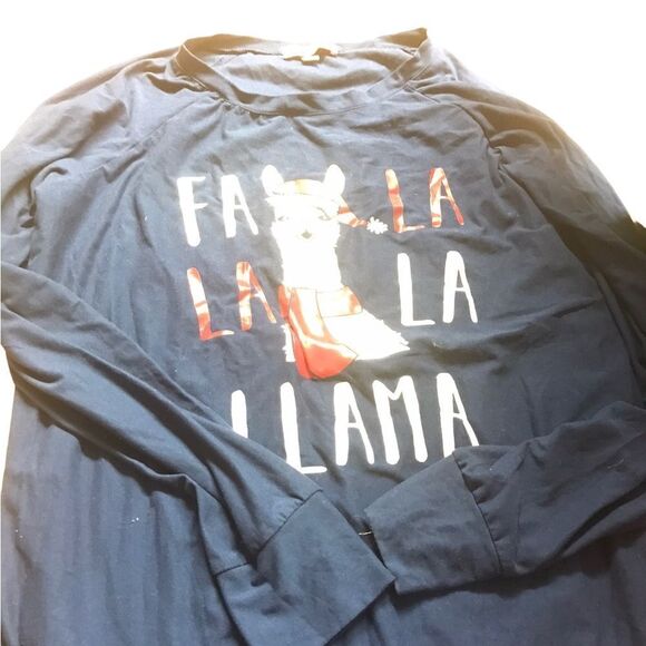 Merry wear size medium lama Christmas shirt like new excellent condition - Picture 2 of 2